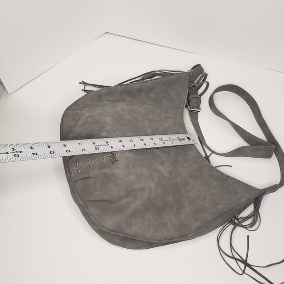 NWOT Kenneth Cole Reaction Hobo Bag Gray Big - Picture 5 of 13